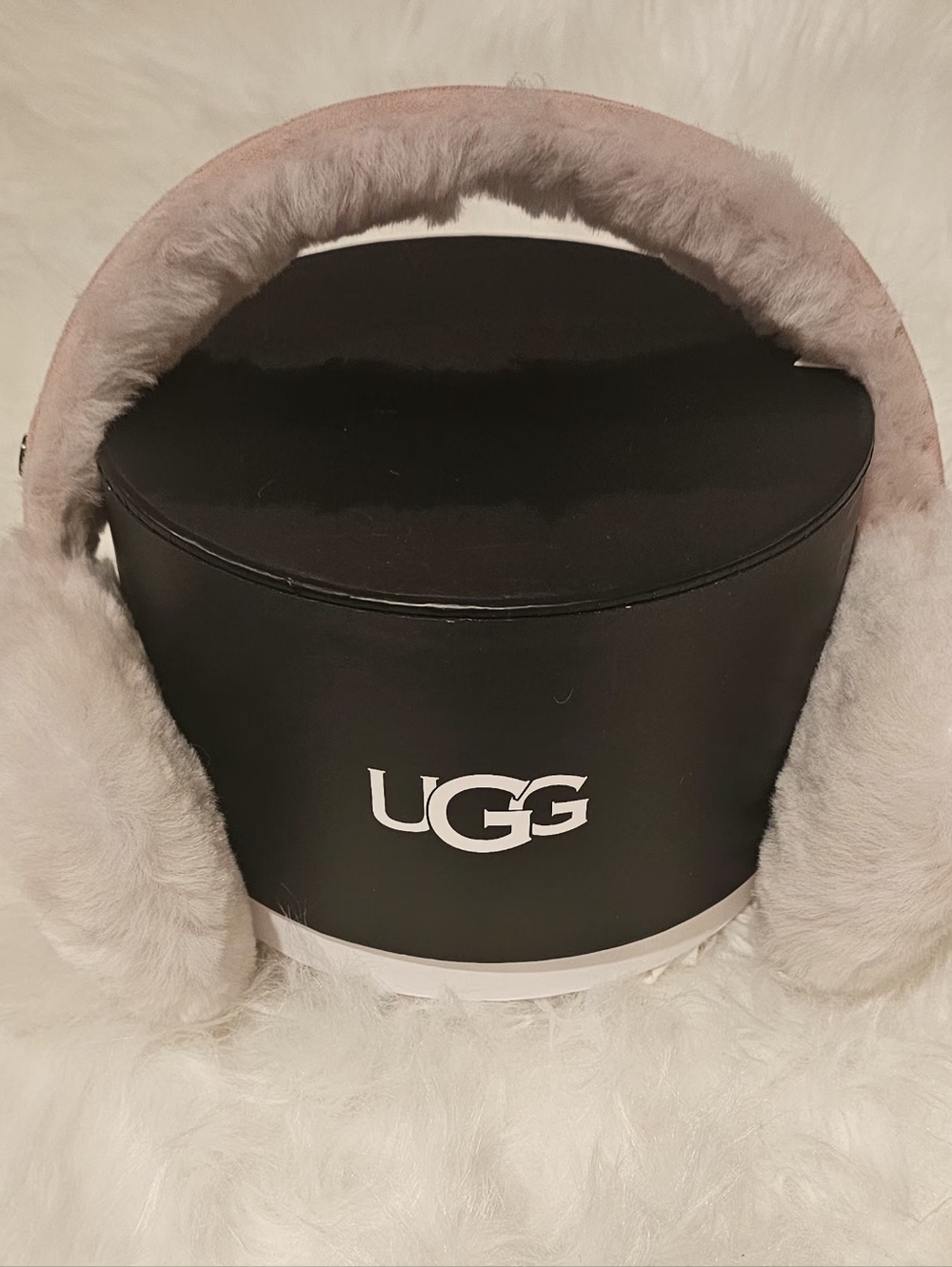 UGG Pink Shearling Ear Muffs